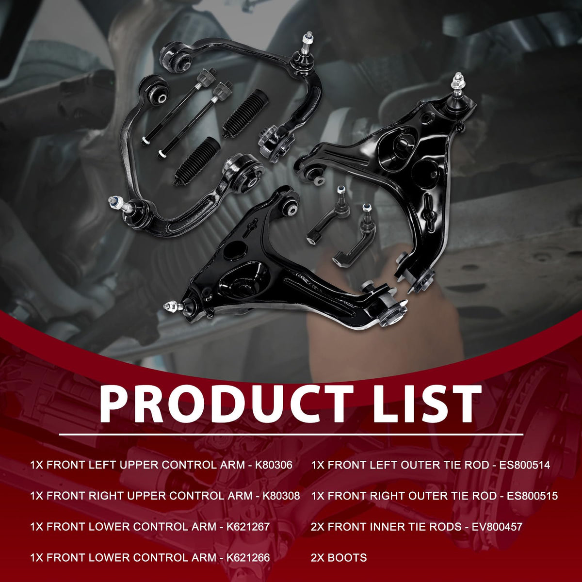 Frenzybro Control Arm Kit Fit for 2009-2013 Ford F-150 RWD