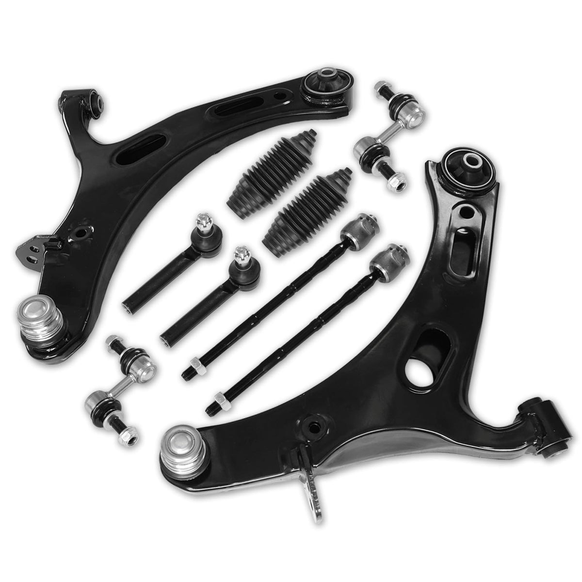 Frenzybro 12Pcs Control Arm Kit Fits for Subaru Legacy 2010-2014