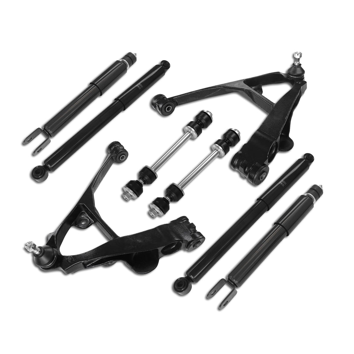Frenzybro 4WD Lower Control Arm Front Rear Shock Absorber Suspension Kit
