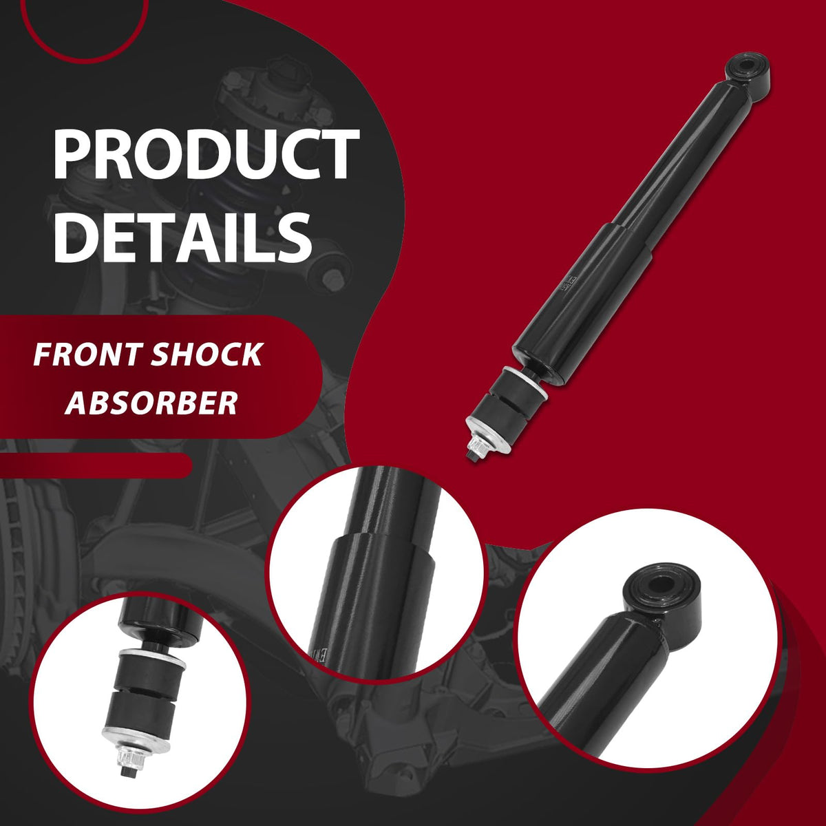 Frenzybro 4Pcs Front Shock Absorbers Assembly Sway Bar Links Kit