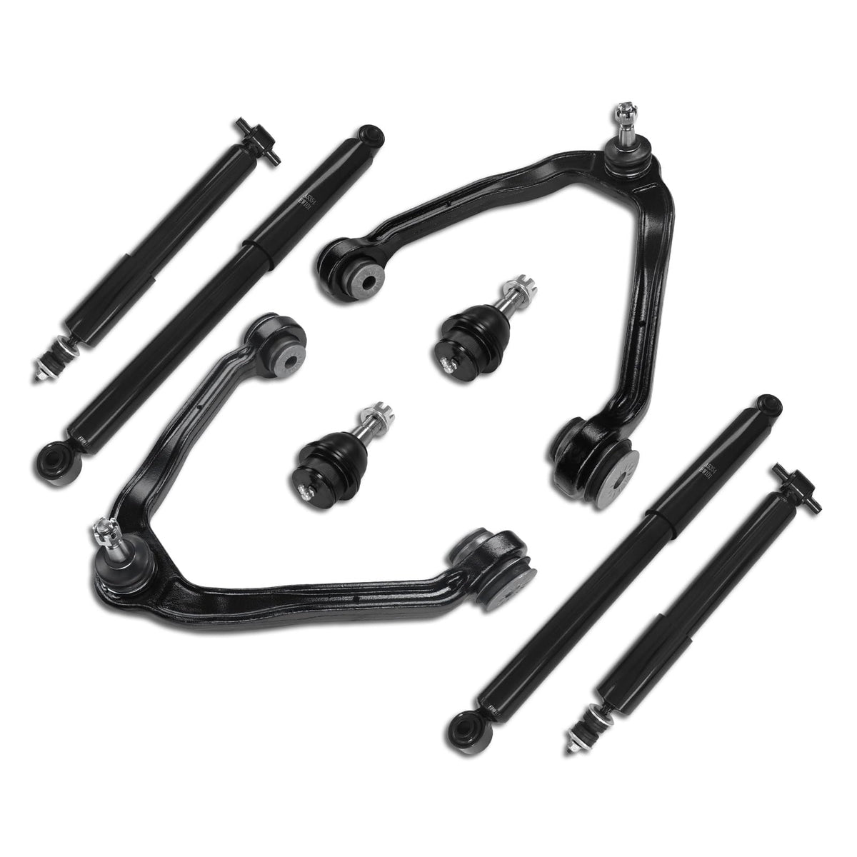 Frenzybro 2WD Front Upper Control Arm Shock Absorber Lower Ball Joint Suspension Kit Replacement For 2004-2006 Chevrolet Silv