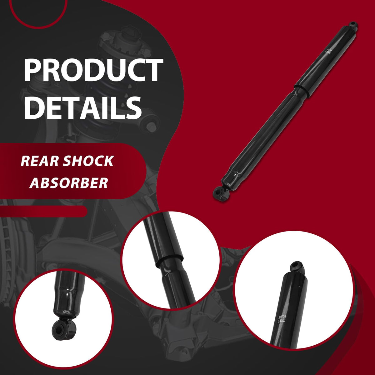 Frenzybro 6Pcs Front Struts Rear Shock Absorbers Sway Bars Kit