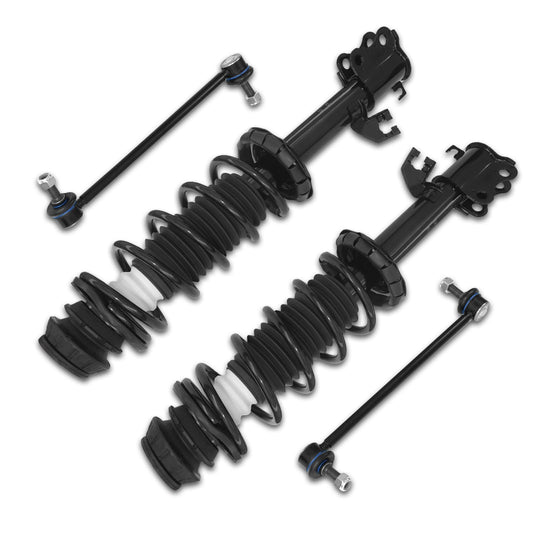 Frenzybro 4Pcs Struts w/Coil Spring Sway Bars Stabilizer End Link Kit