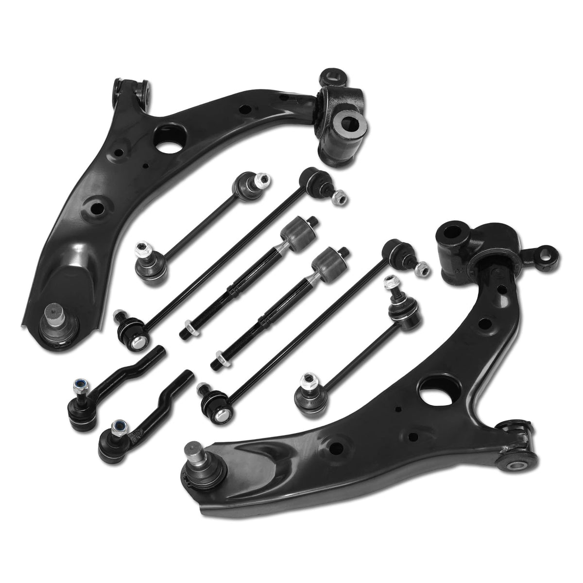Frenzybro 10PCS Front Suspension Control Arm Kit Fit for 2014-2017 Mazda 6