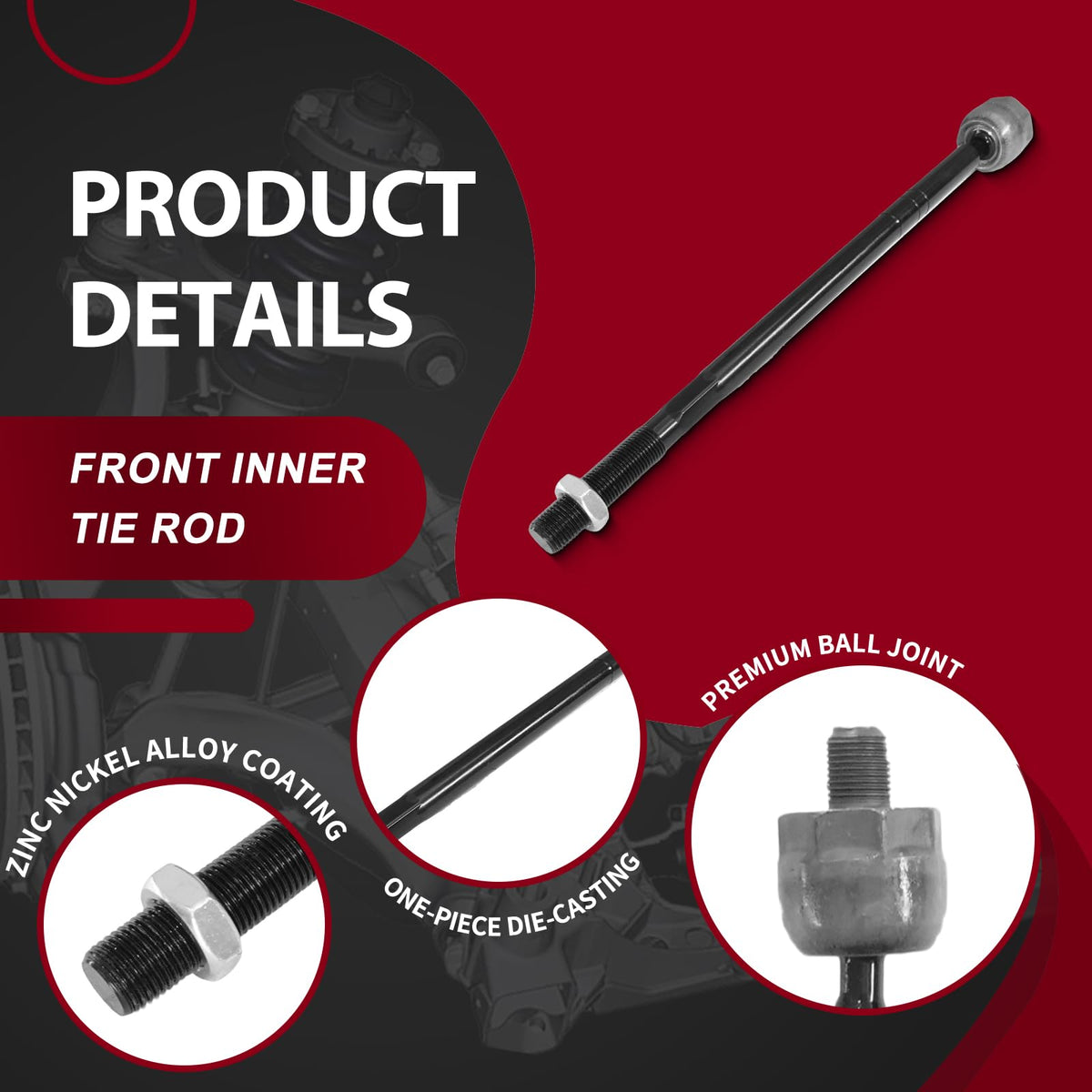 Frenzybro 12PCS Control Arm Front Suspension Kit with Ball Joint