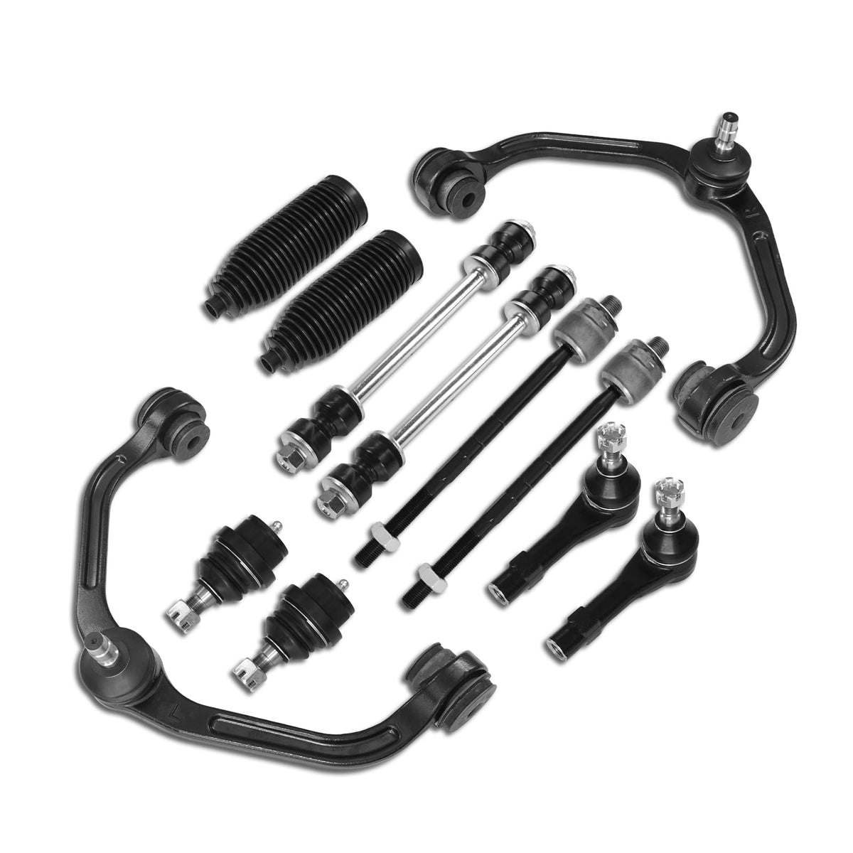 Frenzybro 12PCS Front Upper Control Arm Front Suspension Kit