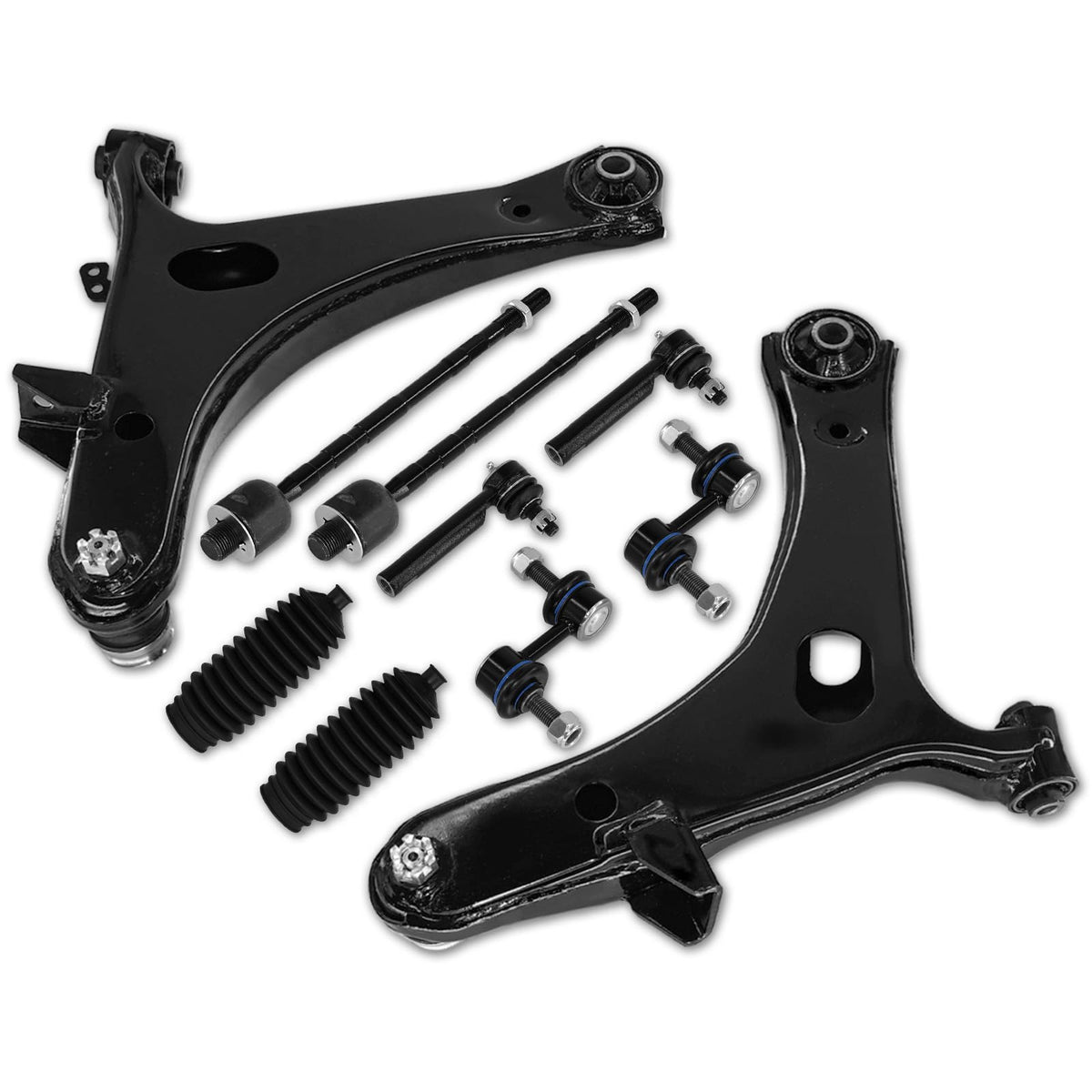 Frenzybro 12PCS Front Control Arms Kit Fits for Subaru Legacy 2005-2009