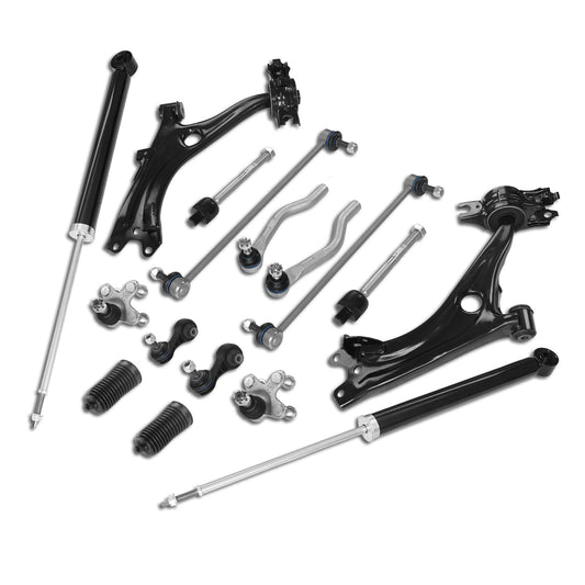 Frenzybro 16 Pcs Front Lower Control Arm Rear Shock Absorber Suspension Kit