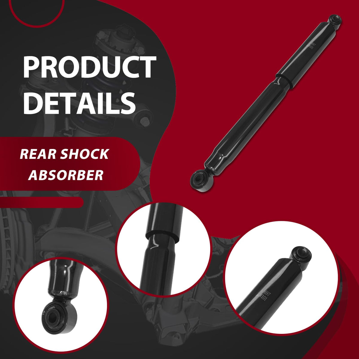 Frenzybro 6Pcs Front Struts Rear Shock Absorbers Sway Bars Kit