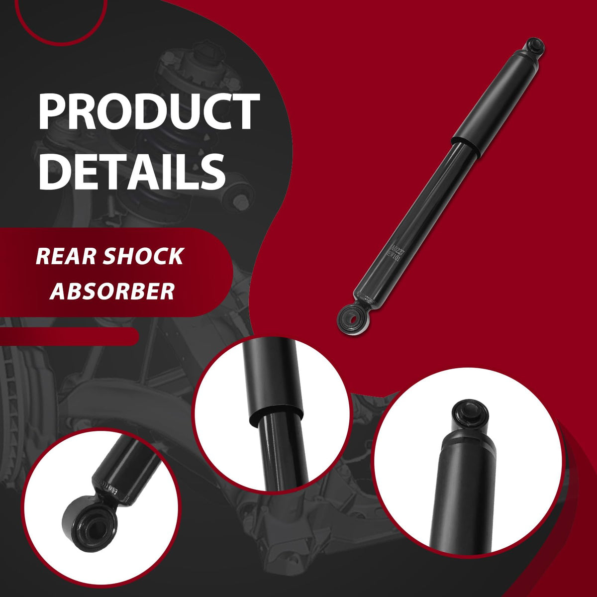 Frenzybro 4Pcs 4WD Rear Shock Absorbers Assembly Front Sway Bar Links Kit