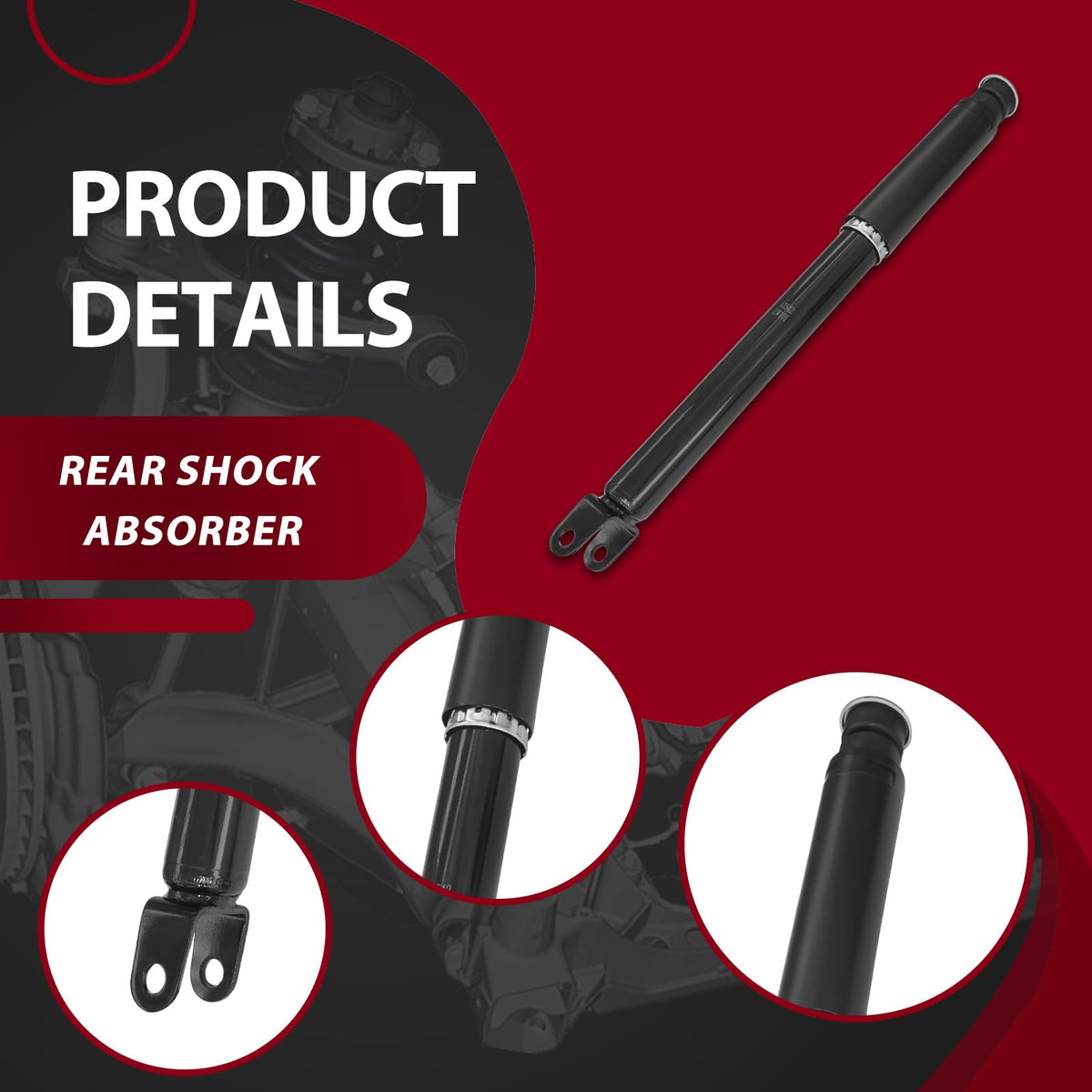 Frenzybro 4Pcs Rear Shock Absorbers Assembly Sway Bar Links Kit