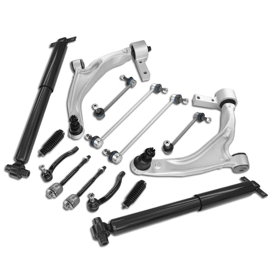 Frenzybro 14 Pcs Front Lower Control Arm Rear Shock Absorber Suspension Kit