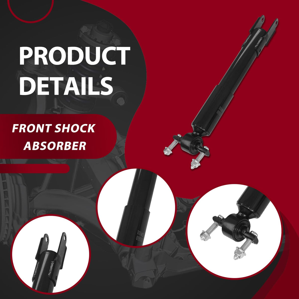 Frenzybro 6Pcs Front Struts Rear Shock Absorbers Sway Bars Kit