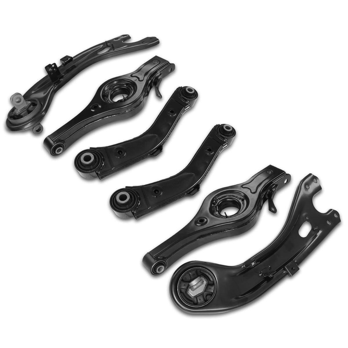 Frenzybro 6 Pcs Rear Upper Lower Control Arm Trailing Arms AWD Only