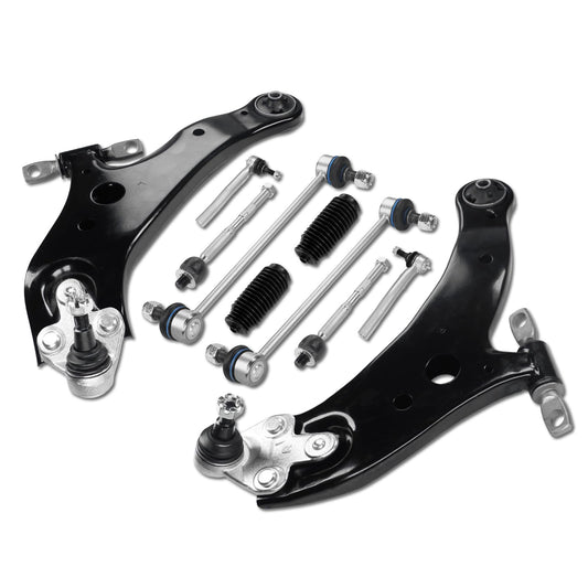Frenzybro Front Lower Control Arm Full Suspension Kit Sway Bar Link Tie Rod