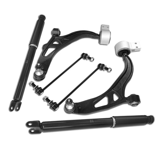 Frenzybro Rear Shock Absorber Front Lower Control Arm Suspension Kit Sway Bar Link With Ball Joint Fit for 2011-2019 Ford Exp