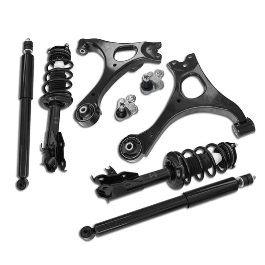 Frenzybro 8 Pcs Front Control Arm Rear Shock Absorber Suspension Kit