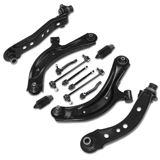 Frenzybro 12pcs Front Control Arm Ball Joint Sway Bar Suspension Kit