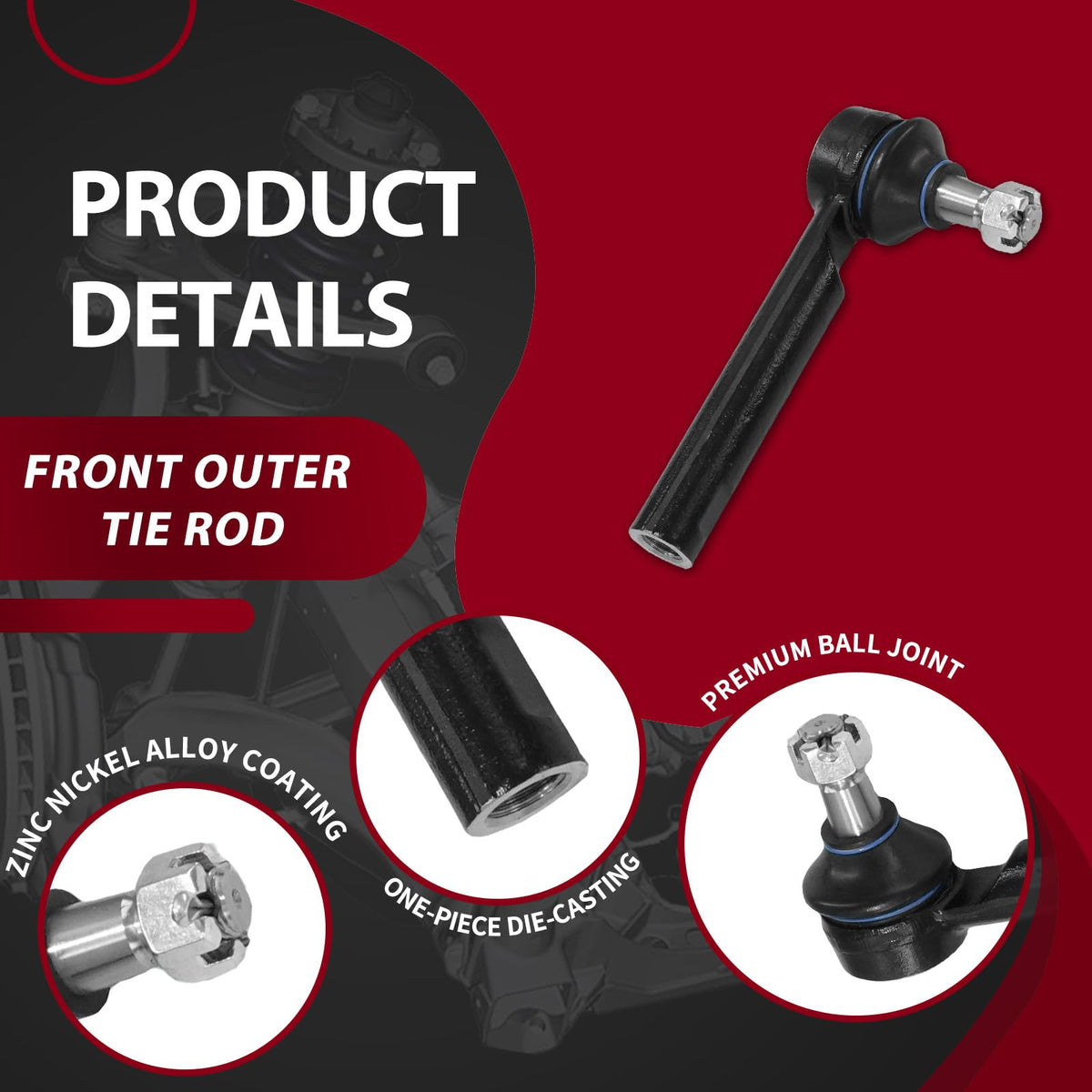 Frenzybro 10PCS Front Control Arm Kit Ball Joint K623561 K623560
