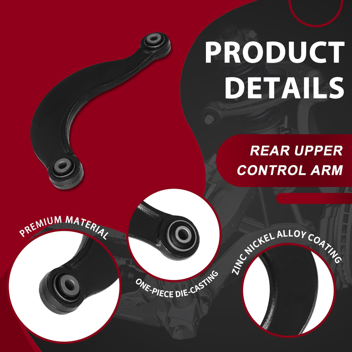 Frenzybro Rear Suspension Control Arm Kit Fit for 2004-2013 Mazda 3