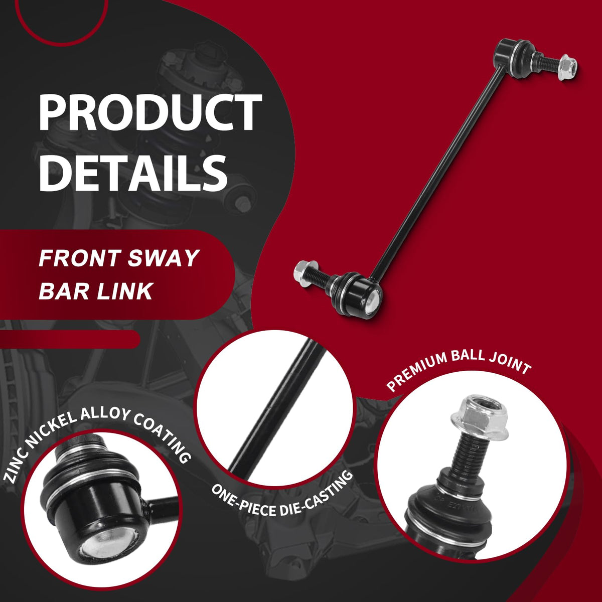 Frenzybro 10PCS Control Arm Front Suspension Kit with Ball Joint