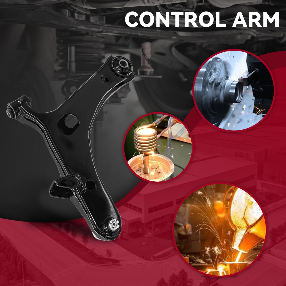 Frenzybro Front Control Arms Kit Fits for Subaru Legacy 2005-2009