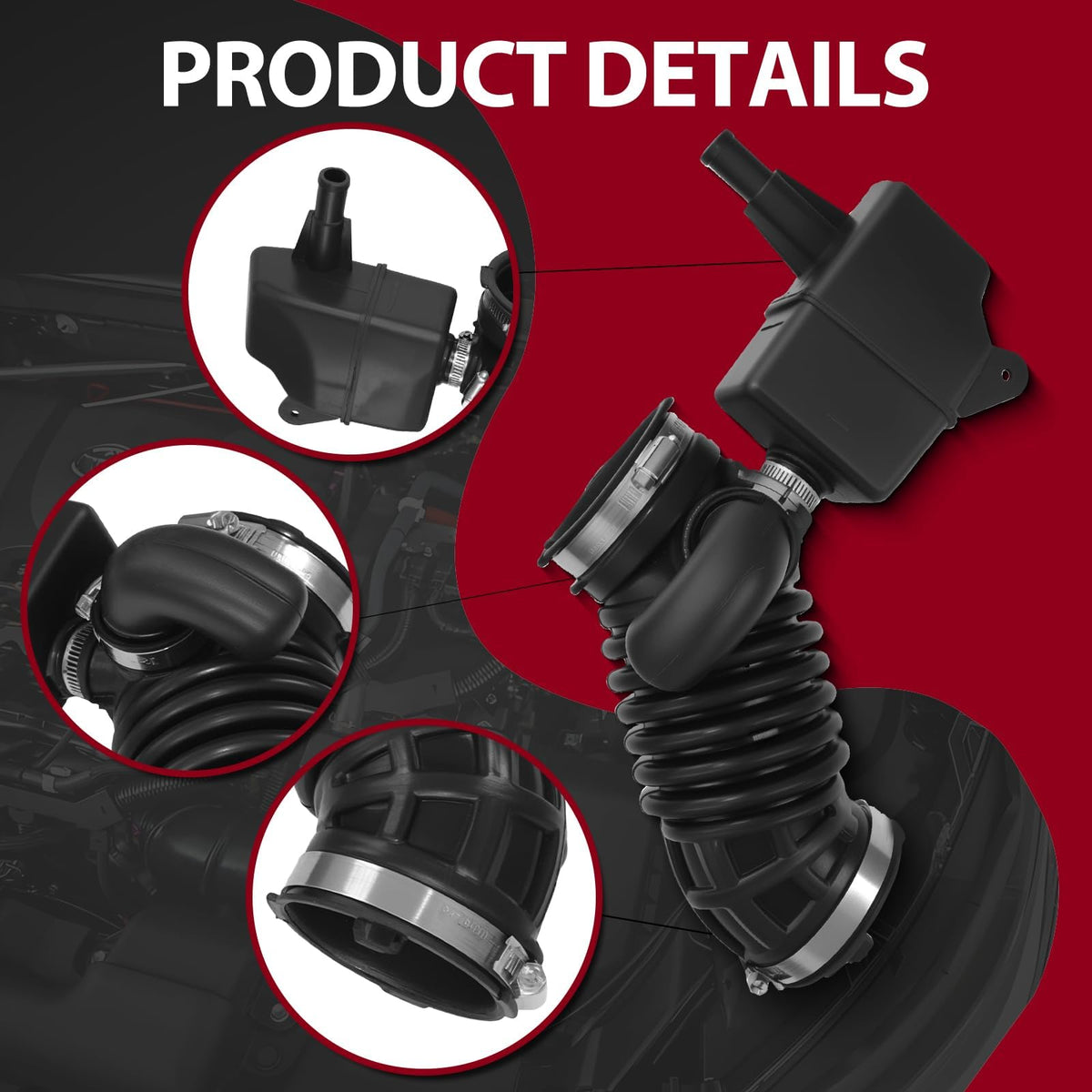Frenzybro Engine Air Cleaner Intake Hoses 16576-ET00A Compatible with Nissan Sentra 2007 2008 2009 2010 2011 2012 Replaces# 1