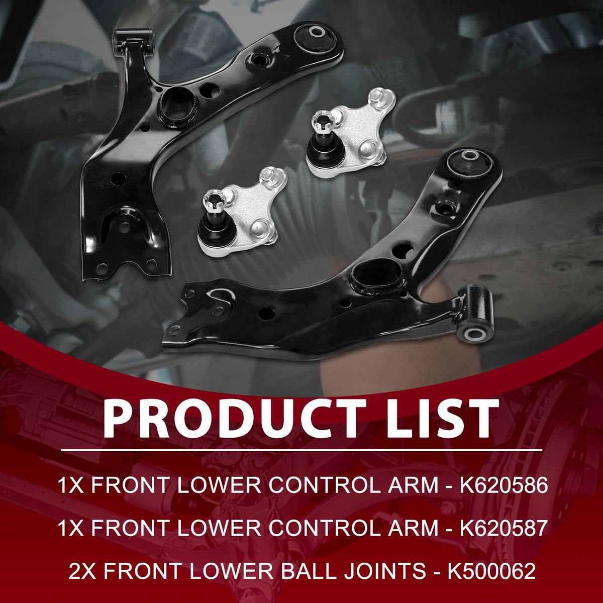 Frenzybro Front Lower Control Arm Suspension Kit for 2006-2018 Toyota RAV4