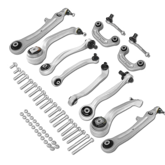 Frenzybro Front Upper Lower Control Arm Suspension Kit Sway Bar Link