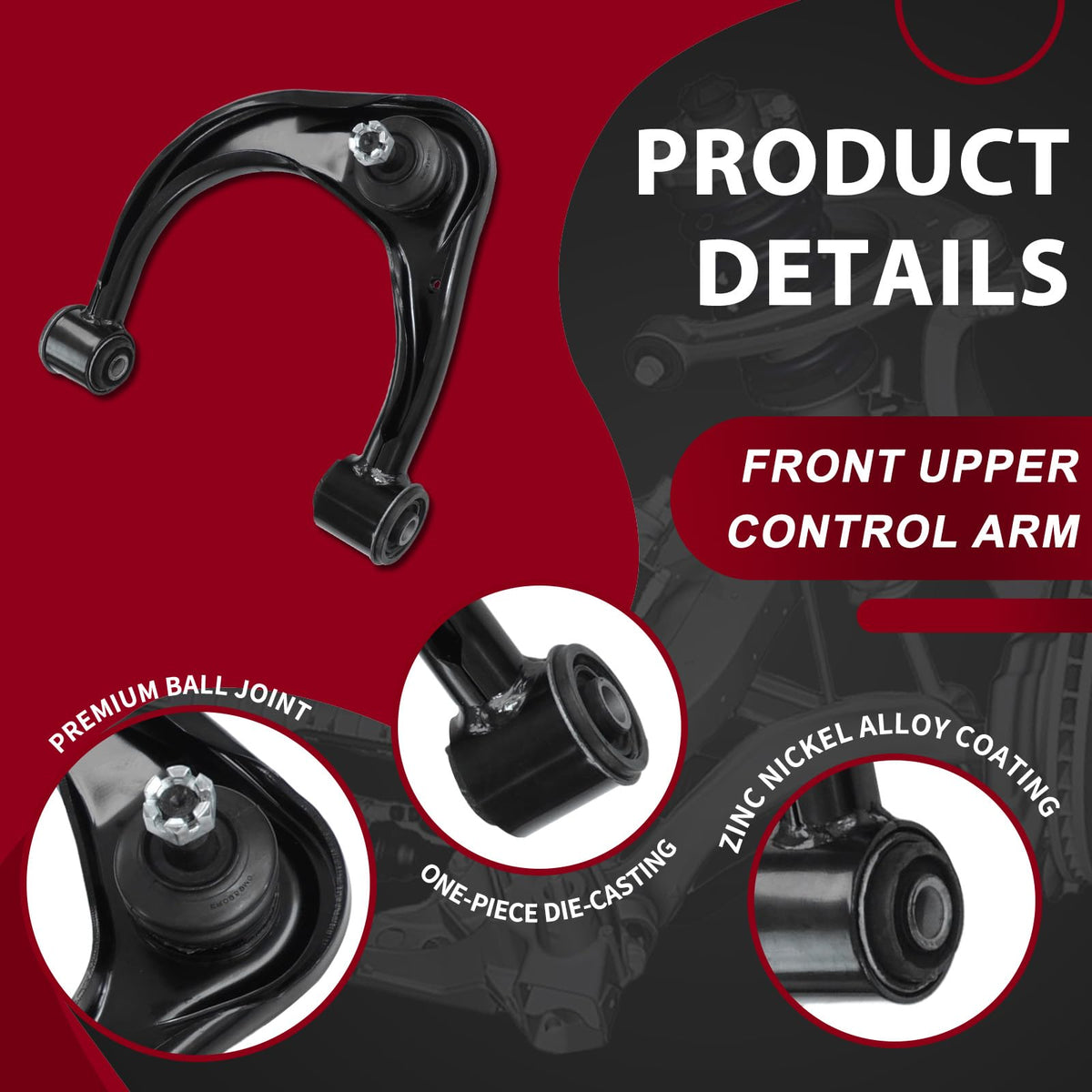 Frenzybro Front Control Arm Suspension Kit for 2003-2009 Toyota 4Runner