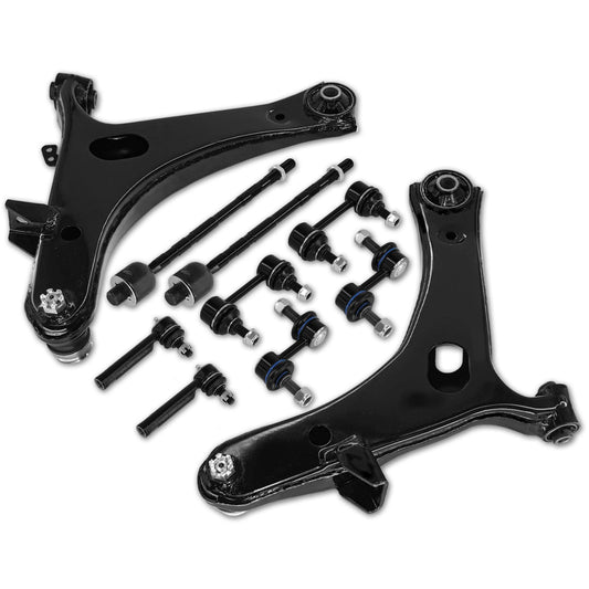 Frenzybro 12PCS Front Control Arms Kit Fits for Subaru Legacy 2005-2009