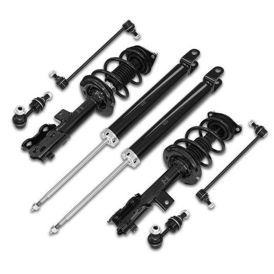 Frenzybro 8Pcs Front Struts Rear Shock Absorbers Sway Bars Kit