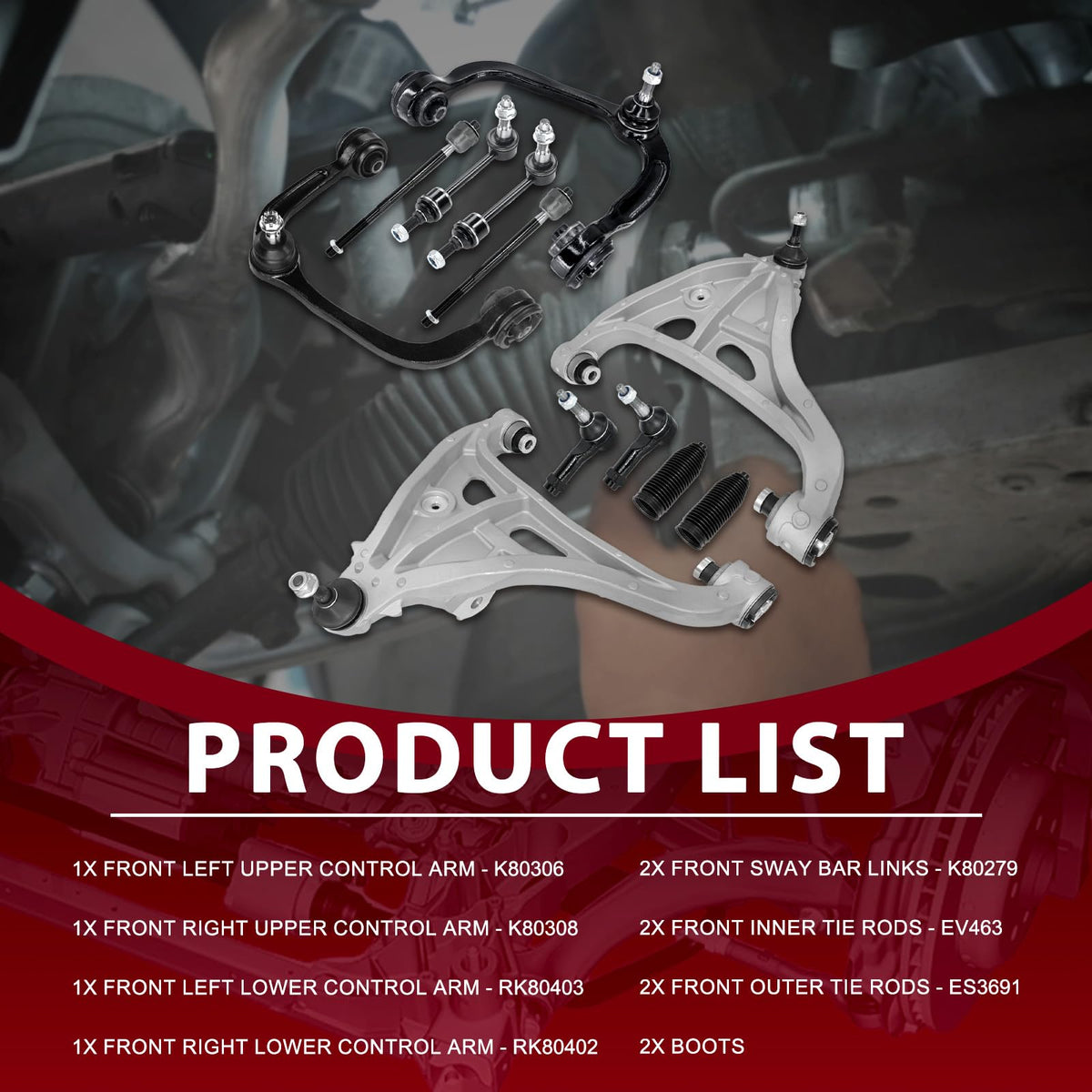 Frenzybro Control Arm Kit Fit for 2005 Ford F-150 4WD