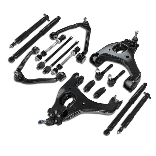 Frenzybro 2WD/RWD Front Upper Lower Control Arm Shock Absorber Kit 16PCS