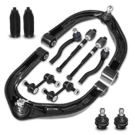 Frenzybro 12PCS Front Control Arm Suspension Fit for 2004-2015 Nissan Titan