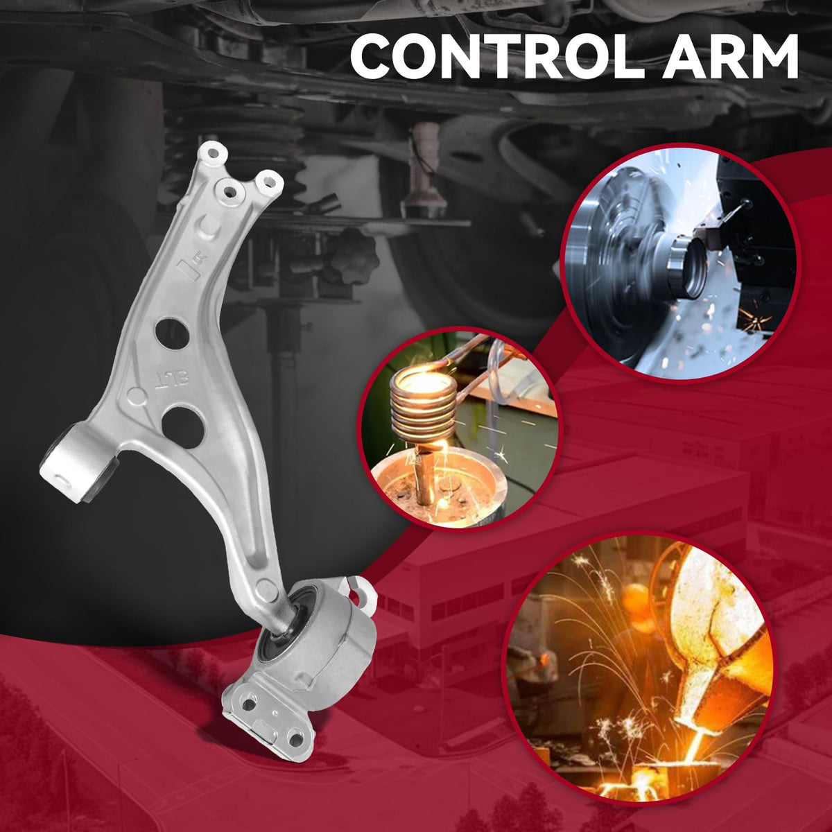 Frenzybro Pair Front Lower Control Arm with Ball Joint Suspension Kit