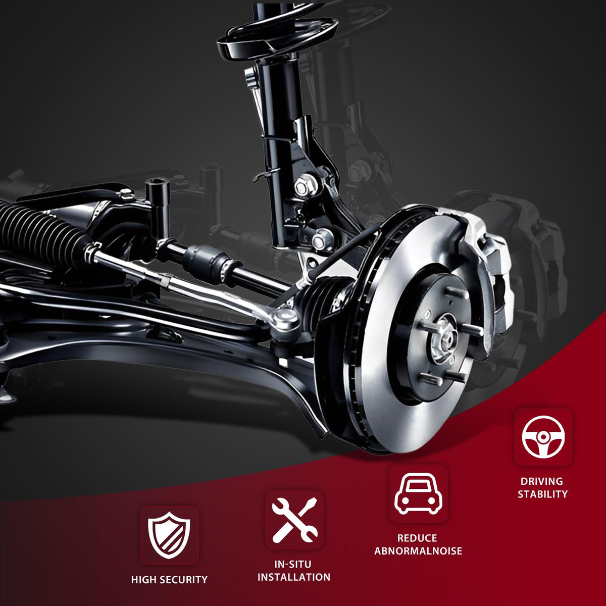 Frenzybro 12PCS Control Arm Front Suspension Kit with Ball Joint