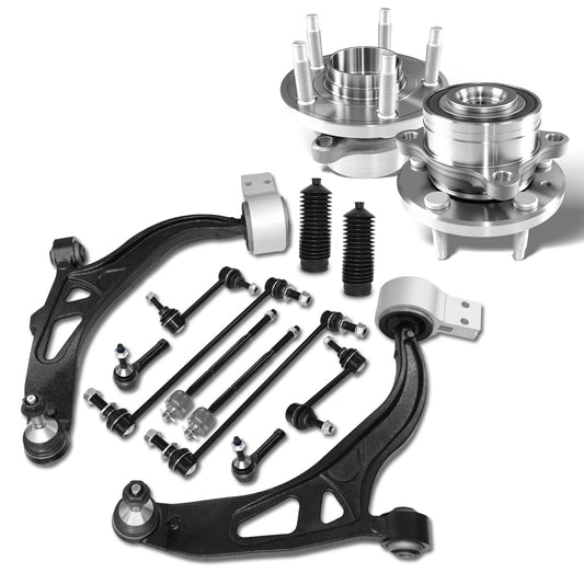 Frenzybro Front Lower Control Arm Wheel Bearing Hub Suspension Kit