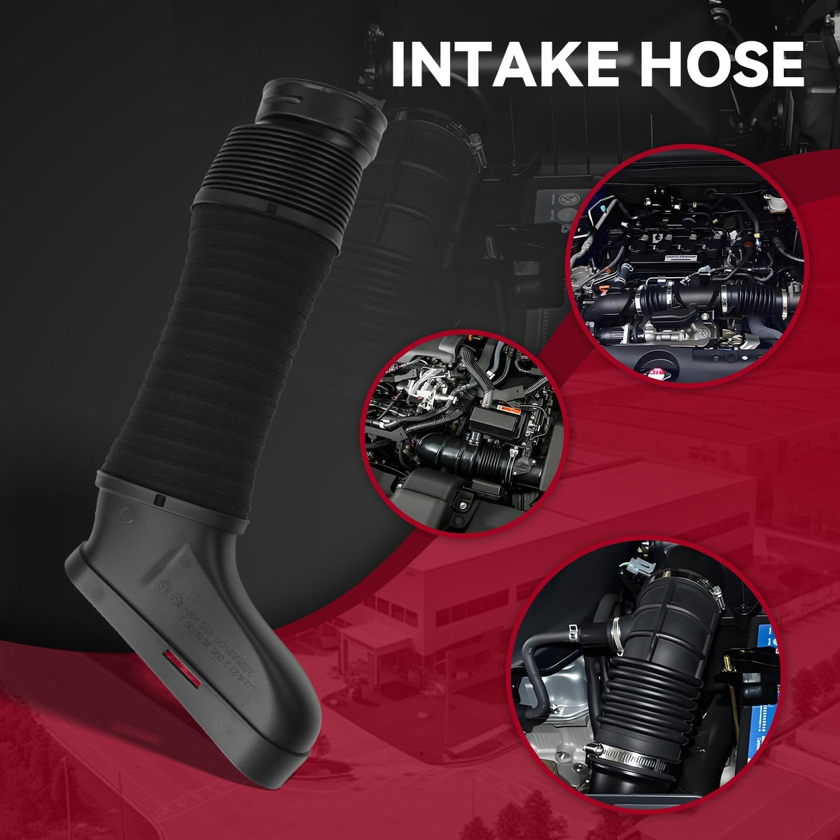 Frenzybro 2pcs Engine Air Cleaner Intake Hose 2720903582 2720903682 Compatible with Mercedes-Benz C300 2008-2012 C35 2008-201