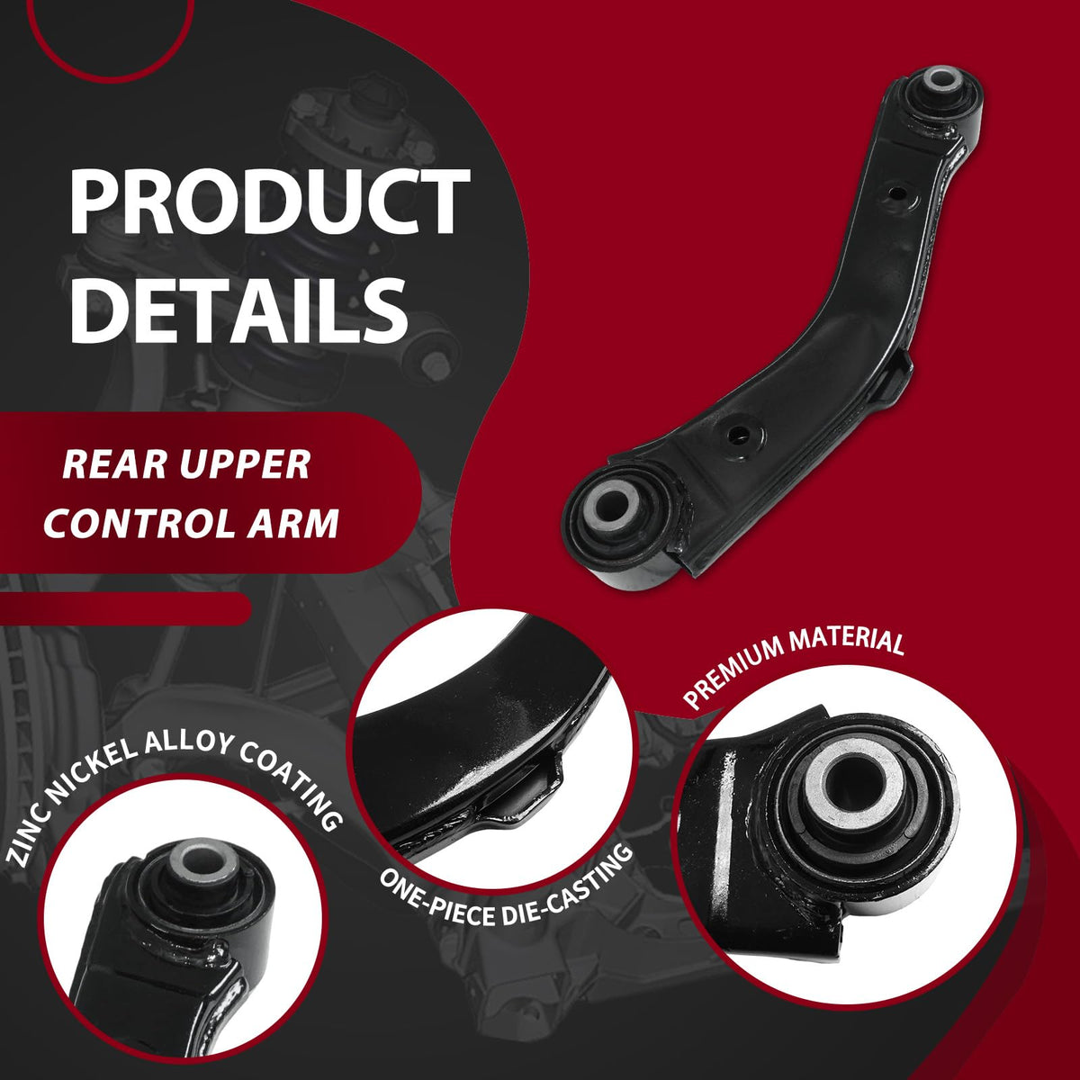 Frenzybro Rear Upper Rearward Control Arm w/Screw AWD Only Suspension Kit