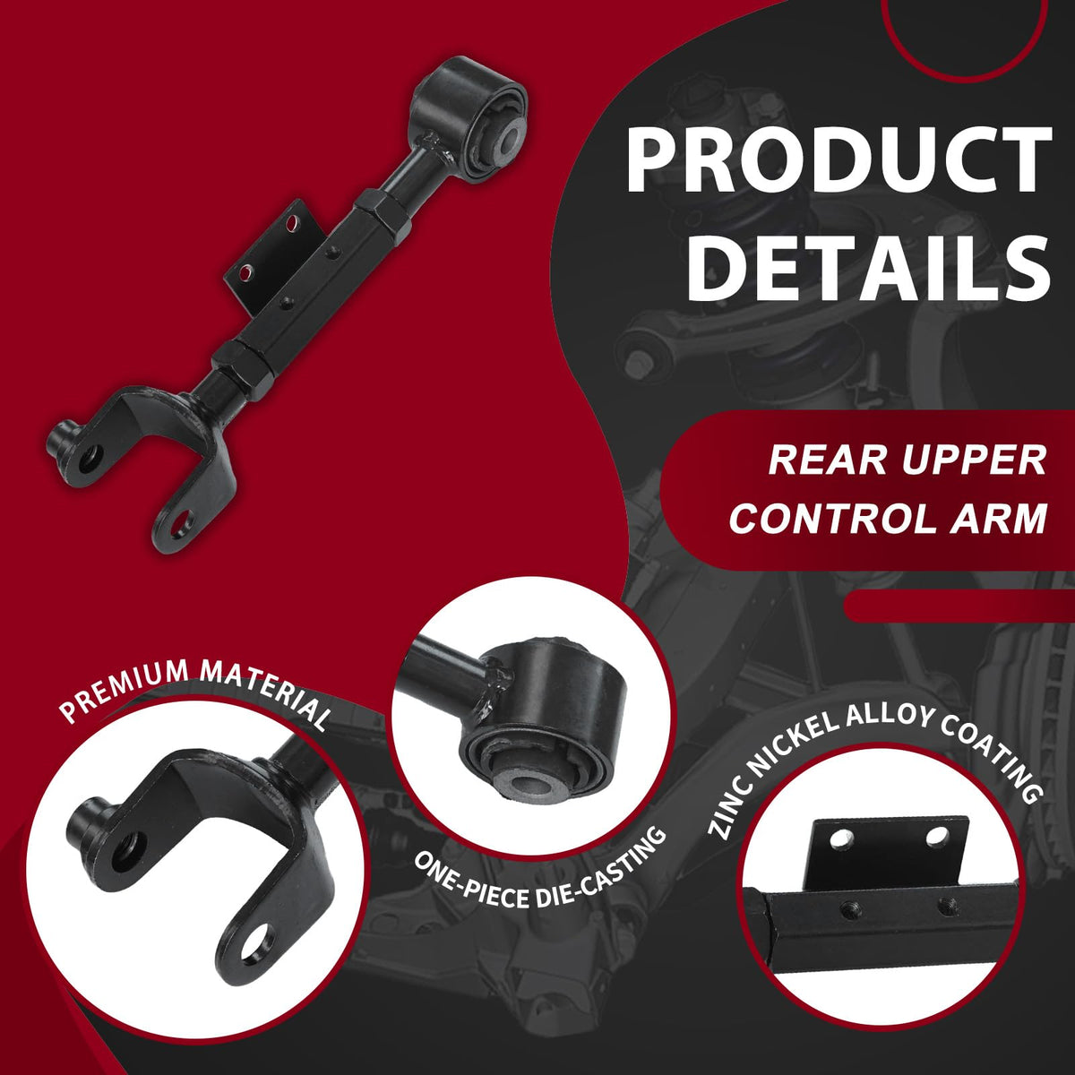 Frenzybro Rear Upper Control Arm Kit 2Pcs Compatible With 07-16 Honda CR-V