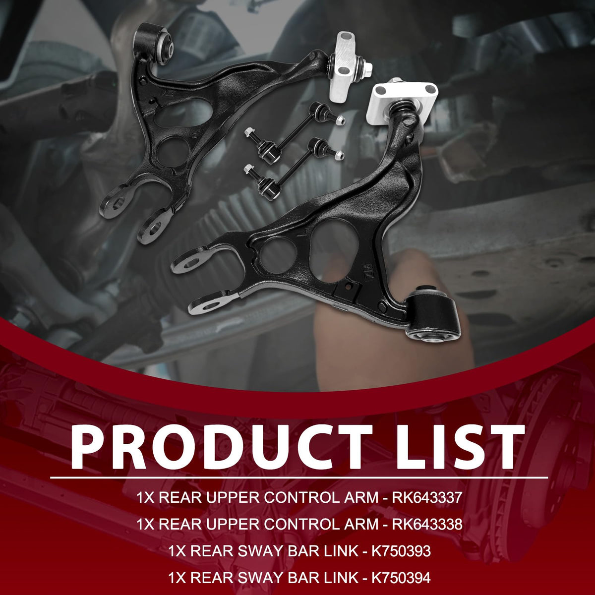 Frenzybro Control Arm Rear End Suspension Kit Fit for Ford