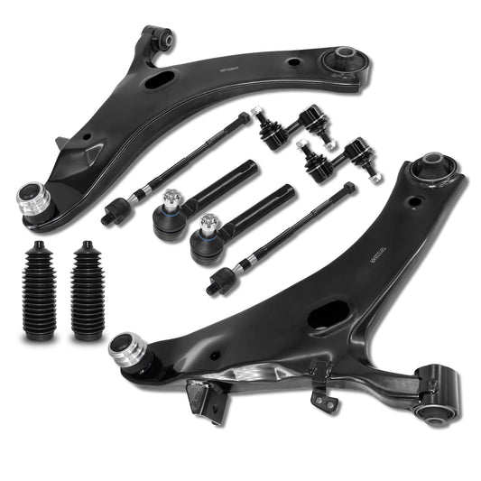 Frenzybro 12PCS Front Control Arms Kit Fits for Subaru forester 2009-2013