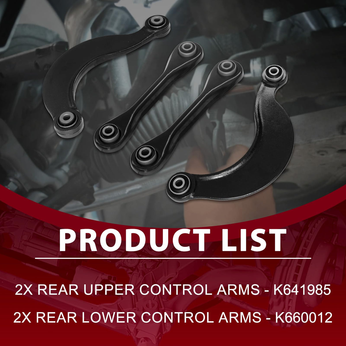 Frenzybro Rear Suspension Control Arm Kit Fit for 2004-2013 Mazda 3