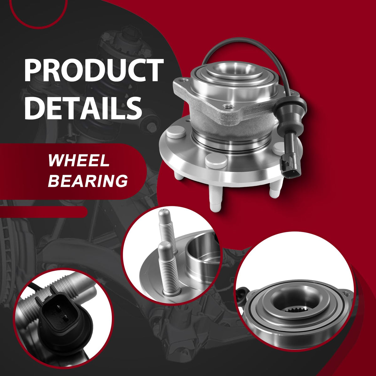 Frenzybro 2 Wheel Bearing Hub 512440 Replacement for 2010-2017 Chevrolet Equinox GMC Terrain