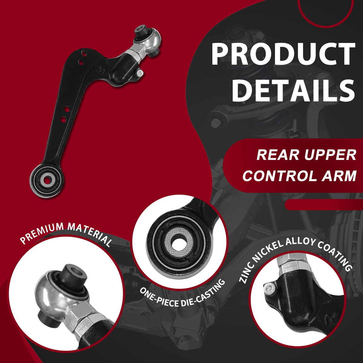 Frenzybro Rear Upper Control Arm Suspension Kit for 2006-2018 Toyota RAV4