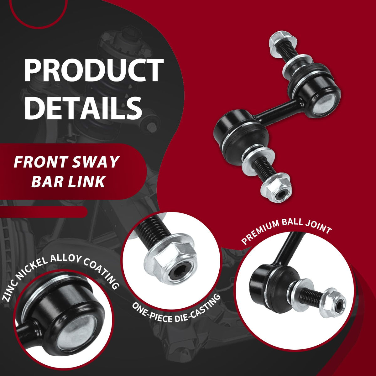 Frenzybro 10PCS Front Control Arm Kit Ball Joint K623561 K623560