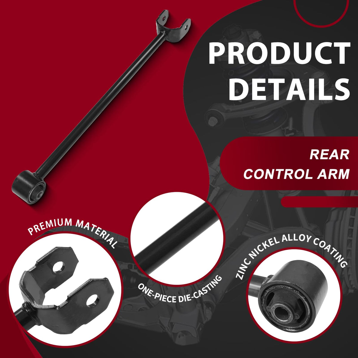 Frenzybro Rear Control Arm for 1994-01 07-11 Toyota Camry 1998-90 Corolla