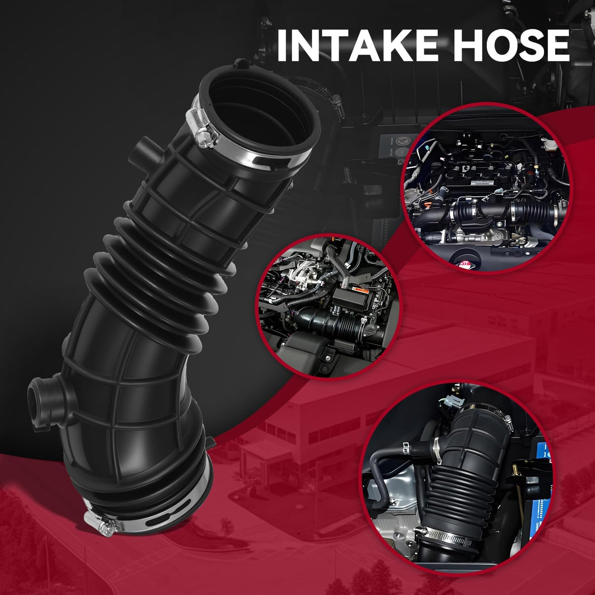 Frenzybro Engine Air Cleaner Intake Hose with Clamps 696052 Compatible with Honda Accord LX LX-P SE Sedan 2008 2009 2010 2011