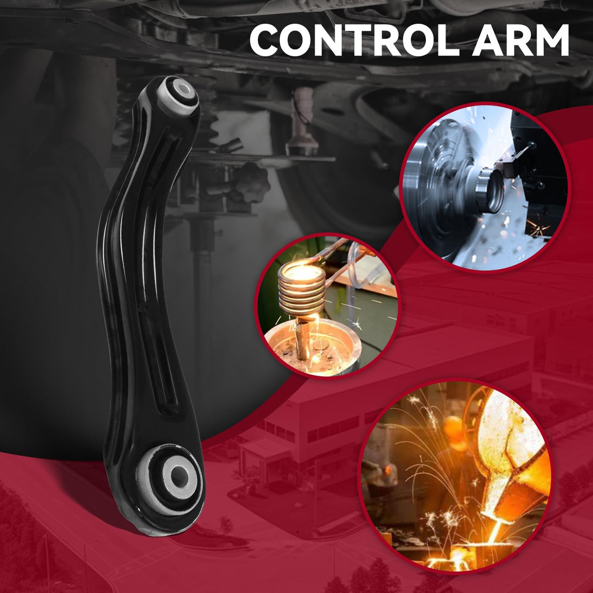 Frenzybro RK643147 Rear Left Upper Control Arm Fit for 11-22 Dodge Durango